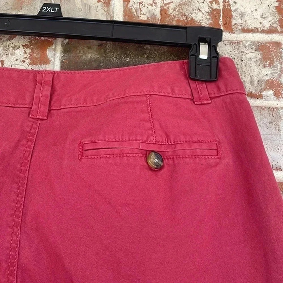 Dockers Red Flat Front Chino Bermuda Shorts - Picture 6 of 8